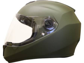 Steelbird SBH-11 ZOOM Motorbike Helmet  (MAT BATTLE GREEN)